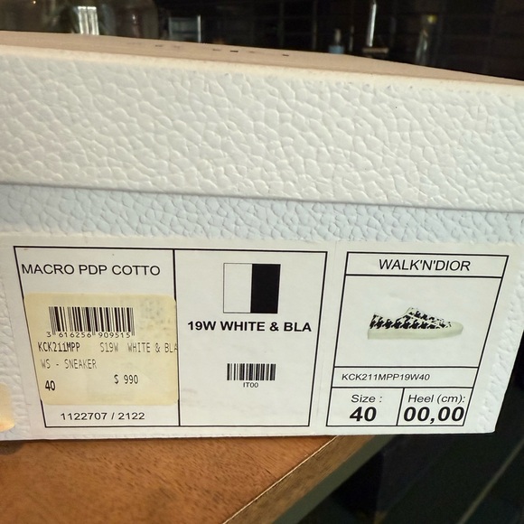 Dior women's Walk'N'Dior 'Macro Houndstooth' 40 - Picture 8 of 8